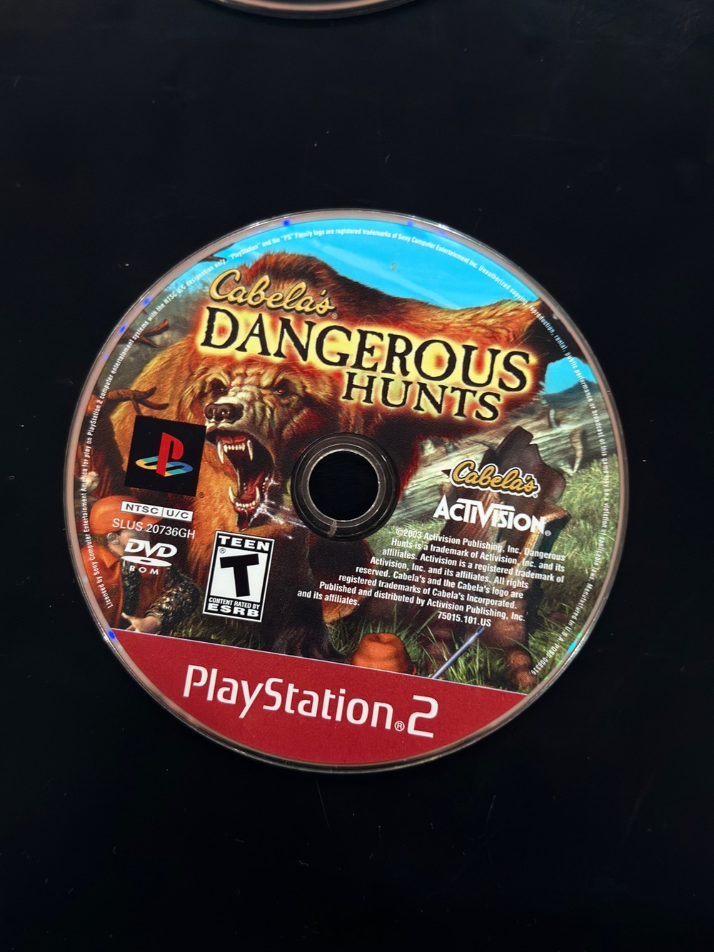 Cabela's Dangerous Hunts (PlayStation 2) - Red/Multicolor Game Disc